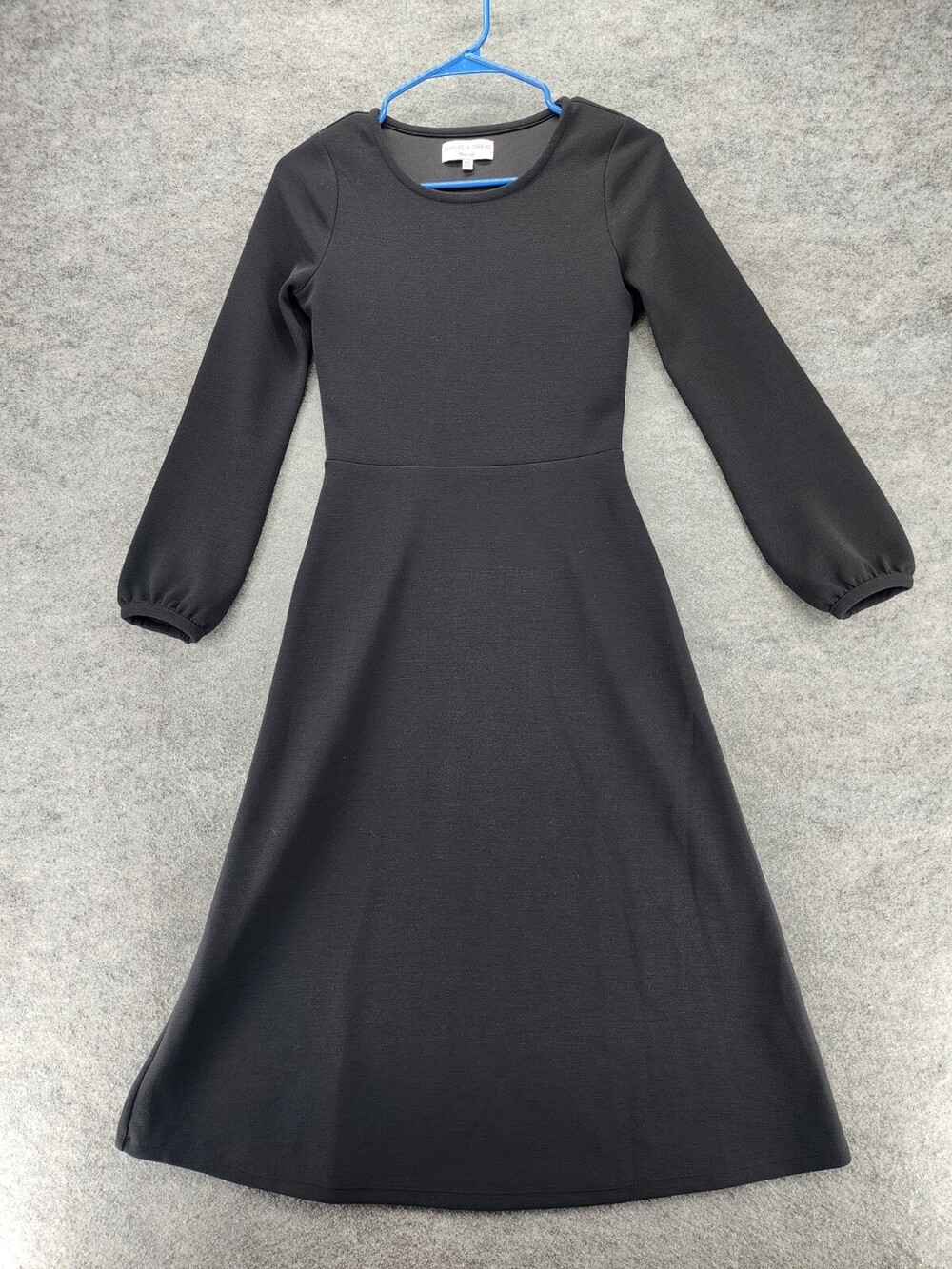 Madewell Texture Thread Dress Womens XXS Black